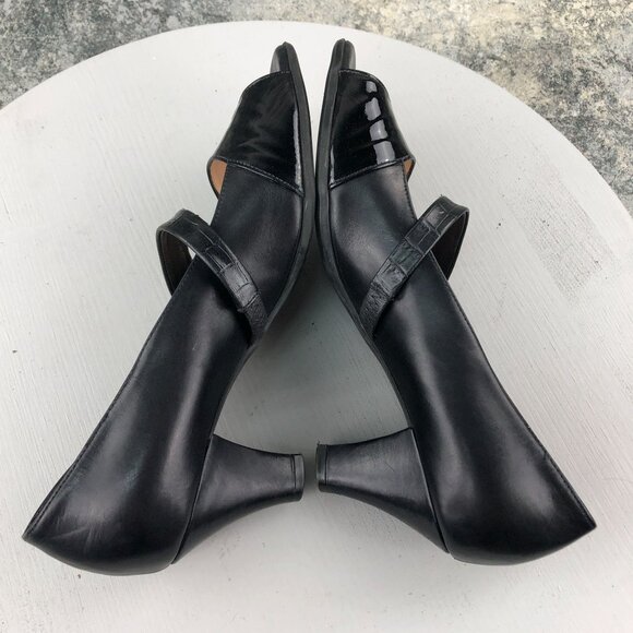 Beautifeel EU 39 (US 8-8.5) Tessa Black Leather Mary Jane High Heels $358 - Picture 10 of 15